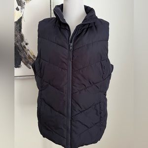 Aeropostale Navy Blue Zip Front Puffer Vest Size XL